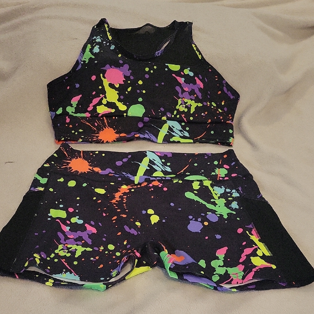 SHEIN Black and White Sports Set